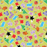 Happy Shapes Collection-Happy Animals-Green-100% Cotton-60260102-01