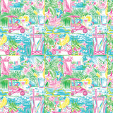 Par-fectly Putt Together Collection-Tee Time Tropics-Quilting Cotton- Green -64260204-01