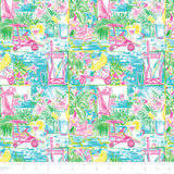 Par-fectly Putt Together Collection-Tee Time Tropics-Quilting Cotton- Green -64260204-01