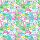 Par-fectly Putt Together Collection-Tee Time Tropics-Quilting Cotton- Green -64260204-01