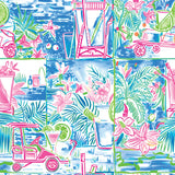 Par-fectly Putt Together Collection-Tee Time Tropics-Quilting Cotton- Blue -64260204-02