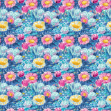 Par-fectly Putt Together Collection-Par The Daisy-Quilting Cotton- Blue- 64260208-02