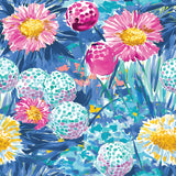 Par-fectly Putt Together Collection-Par The Daisy-Quilting Cotton- Blue- 64260208-02
