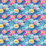 Par-fectly Putt Together Collection-Par The Daisy-Quilting Cotton- Blue- 64260208-02