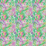 Treasure Tide Collection-Fan the Wave-Quilting Cotton-Green -64260308-02