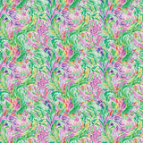 Treasure Tide Collection-Fan the Wave-Quilting Cotton-Green -64260308-02