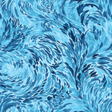 Treasure Tide Collection-Fan the Wave-Quilting Cotton-Navy-64260308-04