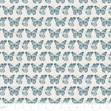 Garden Seeds Collection-Butterflies-Navy-100% Cotton 66230105-04