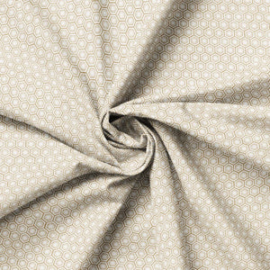 Collection Semences de Jardin-Hexagones-Brun Clair-100% Coton-66230107-03