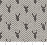 Fleece and Flannel 2024 Catalog-Rustic Textured Stags-Grey-Cotton Flannel-66230301B-02