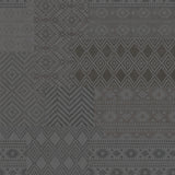 Collection Chalets de l'Ours Noir-Patchwork Géométrique Texturée-Charbon-66230303-02