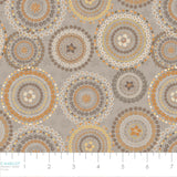 Song Bird Collection-Mandalas-Taupe-Quilting Fabrics-66240102-02