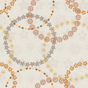 Song Bird Collection-Floral Chains-Cream-Quilting Fabrics-66240103-01