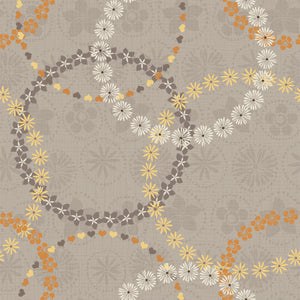 Song Bird Collection-Floral Chains-Taupe-Quilting Fabrics-66240103-02