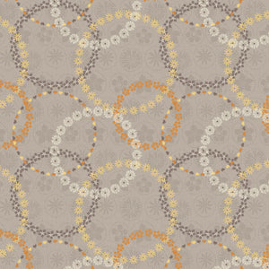 Song Bird Collection-Floral Chains-Taupe-Quilting Fabrics-66240103-02