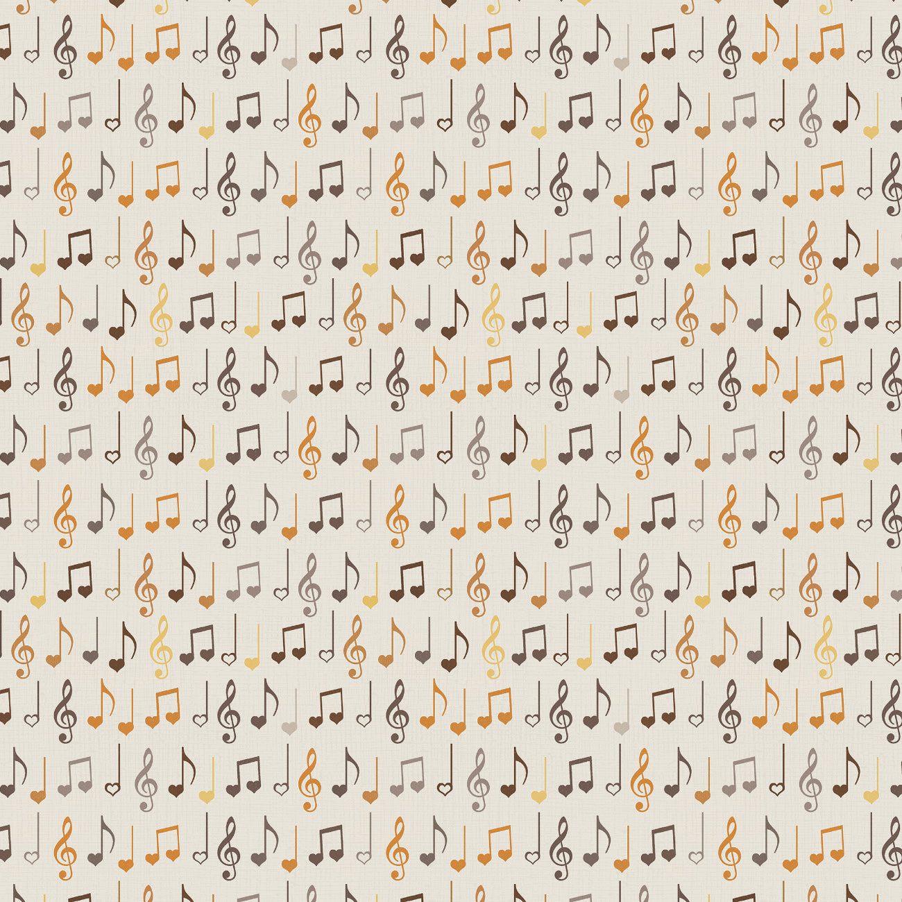 Song Bird Collection-Musical Notes-Cream-Quilting Fabrics-66240104-01