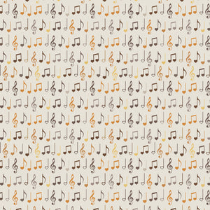 Song Bird Collection-Musical Notes-Cream-Quilting Fabrics-66240104-01