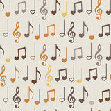 Song Bird Collection-Musical Notes-Cream-Quilting Fabrics-66240104-01