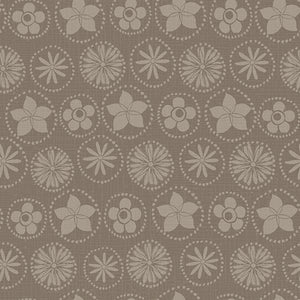 Song Bird Collection-Floral Coins-Taupe-Quilting Fabrics-66240105-02