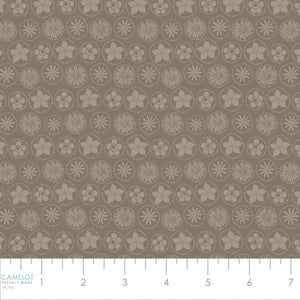 Song Bird Collection-Floral Coins-Taupe-Quilting Fabrics-66240105-02