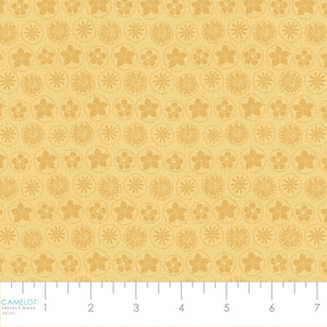 Song Bird Collection-Floral Coins-Yellow-Quilting Fabrics-66240105-03