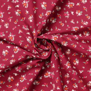 Blooming Hearts Collection-Fluttering Florals-Burgundy-66240203-02
