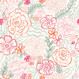 Blooming Hearts Collection-Soft Sketch Blooms-Cream-66240205-01