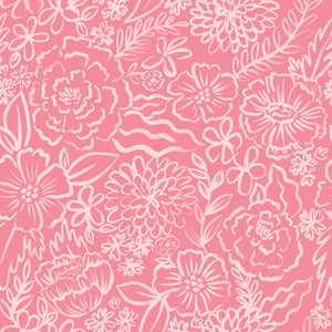 Blooming Hearts Collection-Soft Sketch Blooms-Pink-66240205-02