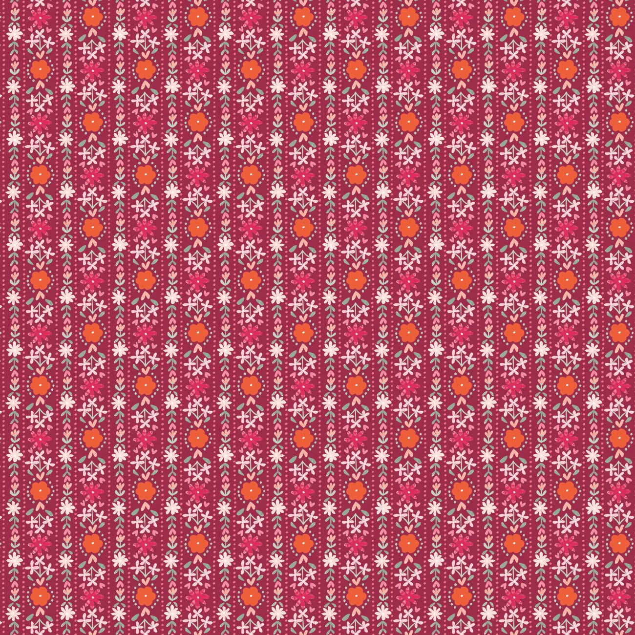 Blooming Hearts Collection-Sweetheart Stripes-Burgundy-66240207-02