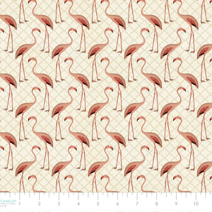 Palm Paradise Collection-Proud Flamingos-Cream-66240305-01
