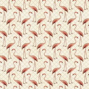 Palm Paradise Collection-Proud Flamingos-Cream-66240305-01