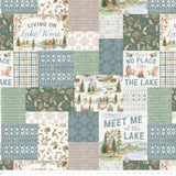 Living on Lake Time Collection-Retreat Patchwork-Multi-100% Cotton-66250102-01