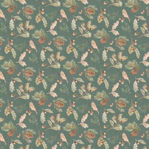 Living on Lake Time Collection-Forest Foliage-Dark Green-100% Cotton-66250103-02