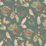 Living on Lake Time Collection-Forest Foliage-Dark Green-100% Cotton-66250103-02