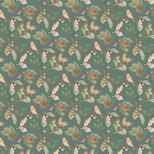 Living on Lake Time Collection-Forest Foliage-Dark Green-100% Cotton-66250103-02