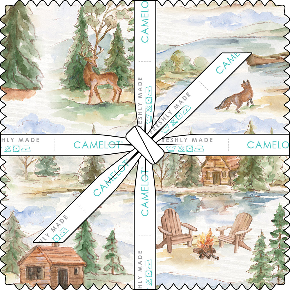 Living on Lake Time Collection 10" Squares (42 pieces)-Multi-100% Cotton-66250107SQU