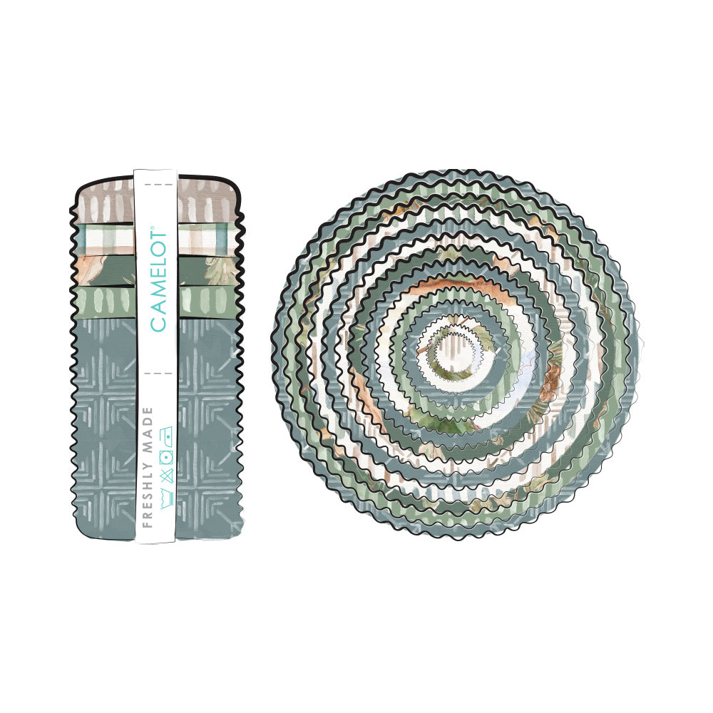 Living on Lake Time Collection 2 1/2" Strips (40 pieces)-Multi-100% Cotton-66250107STR