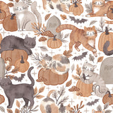 Pumpkins and Paws Collection-Pumpkins and Paws-White-100% Cotton-66250201-01