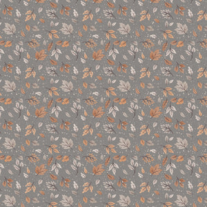 Pumpkins and Paws Collection-Witchy Leaves-Grey-100% Cotton-66250203-01