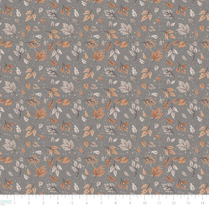 Pumpkins and Paws Collection-Witchy Leaves-Grey-100% Cotton-66250203-01