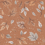 Pumpkins and Paws Collection-Witchy Leaves-Orange-100% Cotton-66250203-02