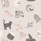 Pumpkins and Paws Collection-Soft Witch Familiars-Light Grey-100% Cotton-66250204-01