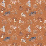 Pumpkins and Paws Collection-Forest Witch Familiars-Orange-100% Cotton-66250205-01