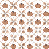 Pumpkins and Paws Collection-Pumpkin Trellis-White-100% Cotton-66250206-01
