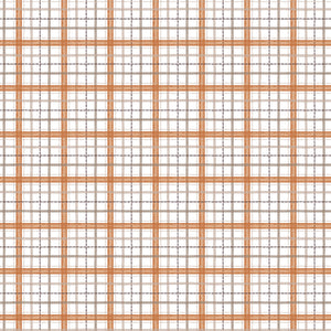 Pumpkins and Paws Collection-Harvest Plaid-White-100% Cotton-66250207-01