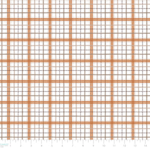 Pumpkins and Paws Collection-Harvest Plaid-White-100% Cotton-66250207-01