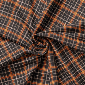 Pumpkins and Paws Collection-Harvest Plaid-Charcoal-100% Cotton-66250207-02