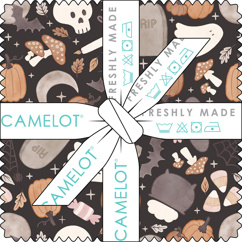 Pumpkins and Paws Collection 5" Charms (42 pieces)-Multi-100% Cotton-66250208CHA