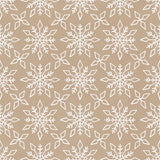 Collection Noel à la Campagne-Flocons de Neige Détaillés-Brun Clair-66250405-03