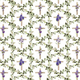 Blessings in Bloom Collection-He is Risen-Quilting Cotton-White- 66250603-01